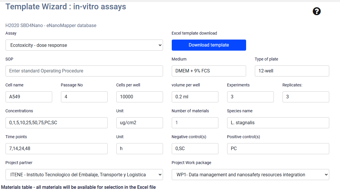 Ecotoxicity - dose response template